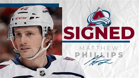 Avalanche Signs Phillips .